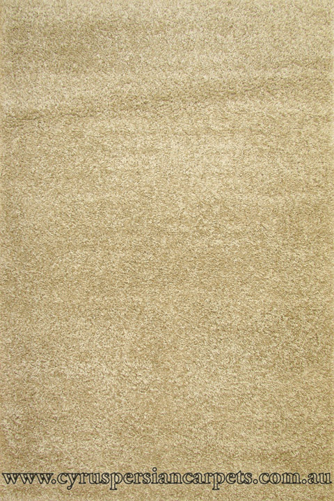 Natura Plain Shaggy Rug 7000 Beige - Click Image to Close