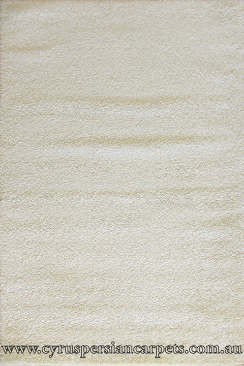 Natura Plain Shaggy Rug 7000 Cream - Click Image to Close