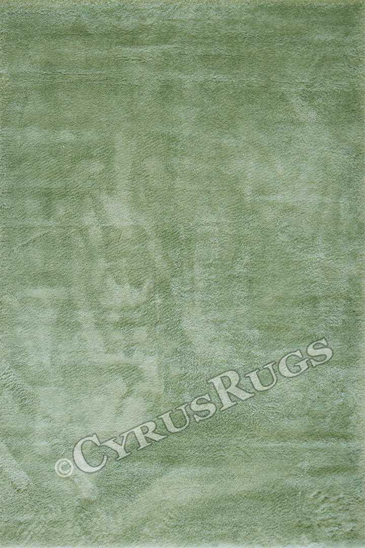 SoHo Plain Shaggy Rugs PC00A Green Green - Click Image to Close