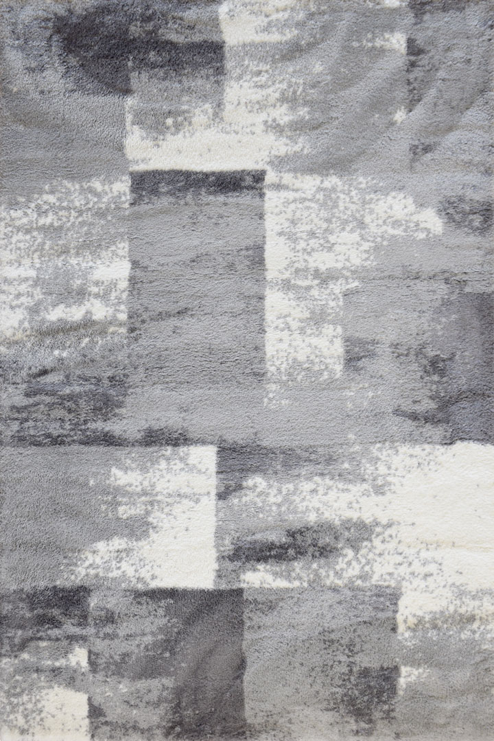 SoHo Moroccan Shaggy Rugs 2870A White Light Grey - Click Image to Close
