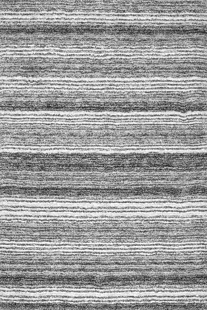 Splendor Striped Shaggy Rugs ZOM1A-Grey-Multi - Click Image to Close