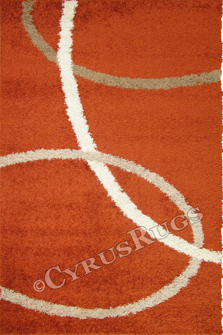 Stella Abstract Shaggy Rug 1133A-TER-TER - Click Image to Close