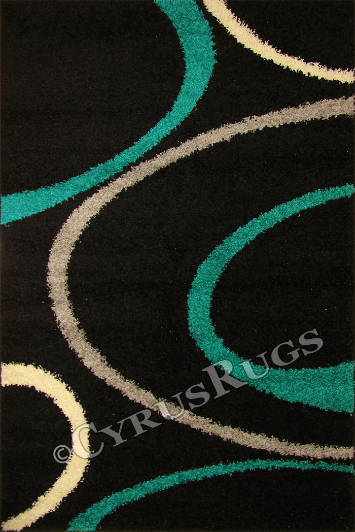 Stella Abstract Shaggy Rug 1202A-TKZ-SYH - Click Image to Close