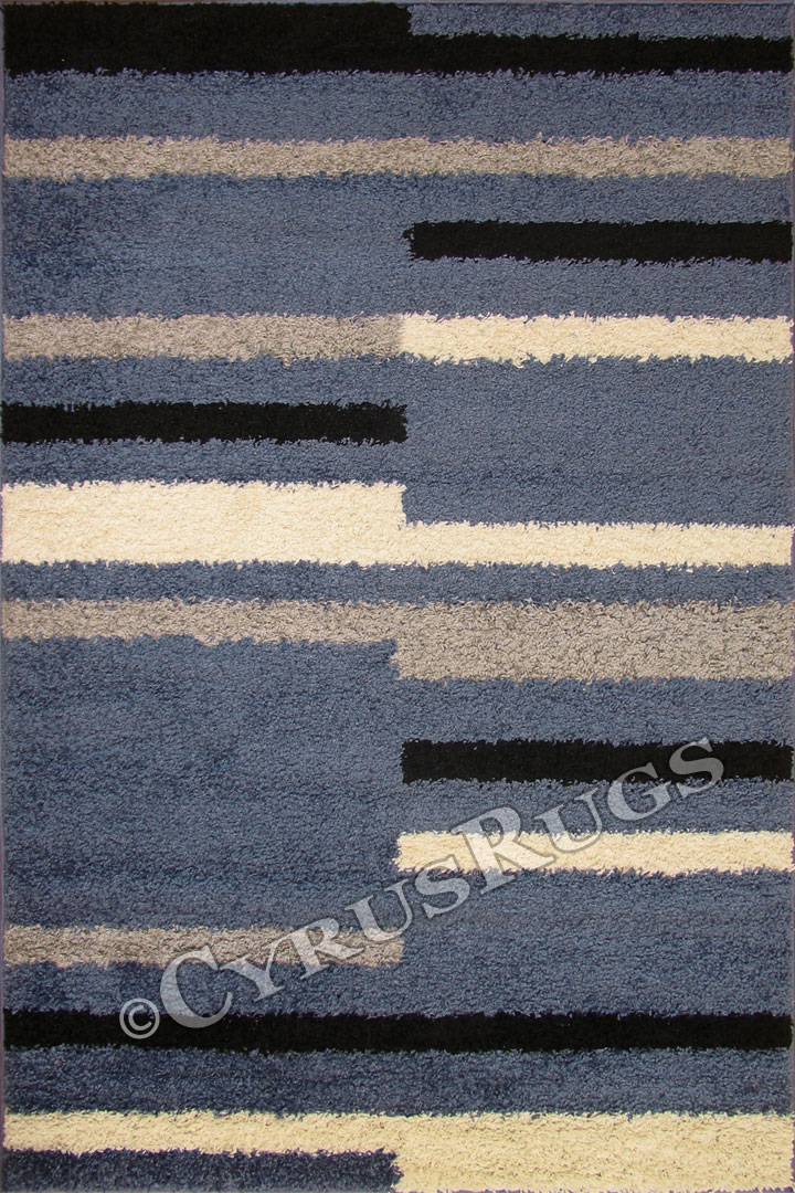 Stella Geometric Shaggy Rug 174A-PMV-PMV - Click Image to Close