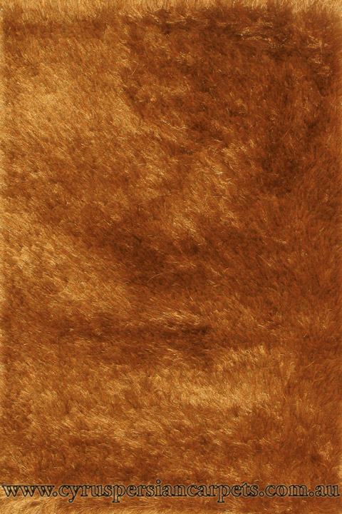 Sun Plain Shaggy Rug 10D Gold - Click Image to Close
