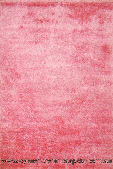 Sun Plain Shaggy Rug 578 Pink - Click Image to Close