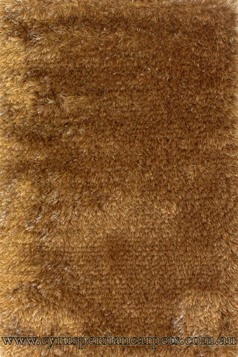Sun Plain Shaggy Rug 8 Brown - Click Image to Close