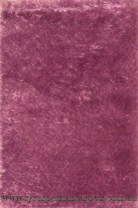 Sun Plain Shaggy Rug 9 Purple - Click Image to Close
