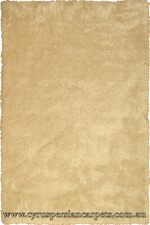 Venice Plain Shaggy Rug Ice 01 Beige - Click Image to Close