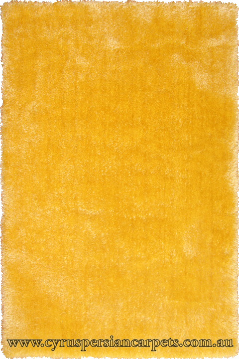 Venice Plain Shaggy Rug 14-0852-TPX Yellow - Click Image to Close