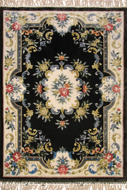 Chinese Art Floral Hand Knotted Silky Rug - Click Image to Close