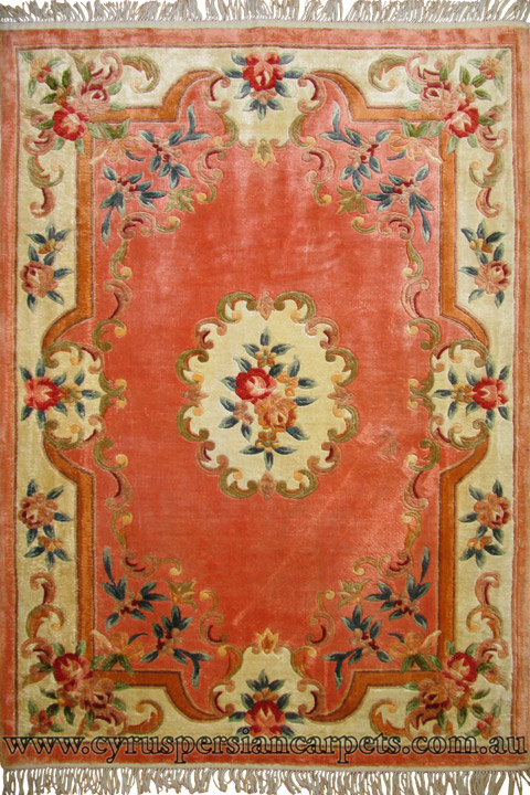 Chinese Art Floral Hand Knotted Silky Rug - Click Image to Close
