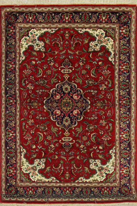 Kum Medallion Hand Knotted Silk Rug - Click Image to Close