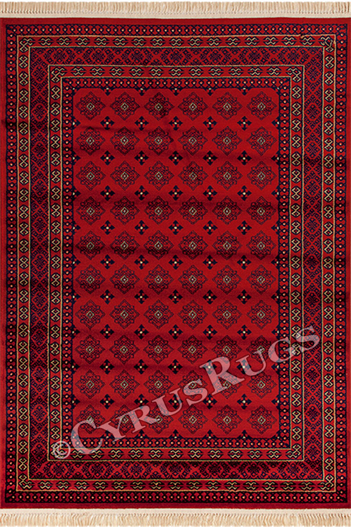 Afghan Traditional Geometric Rugs 2823 Red - Click Image to Close