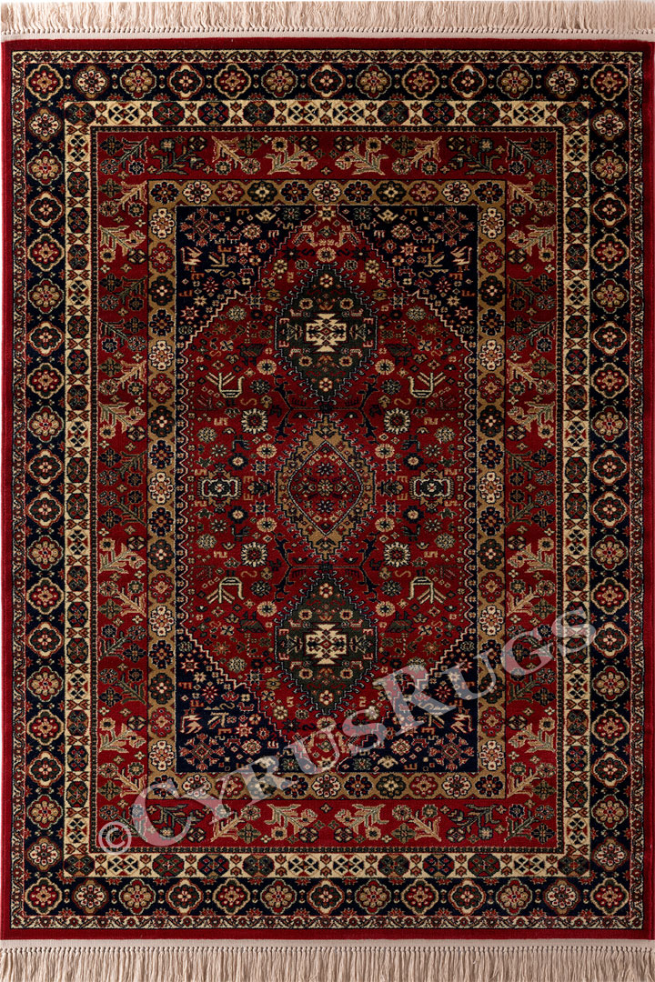 Afghan Traditional Medallion Rugs 4338 Red - Click Image to Close