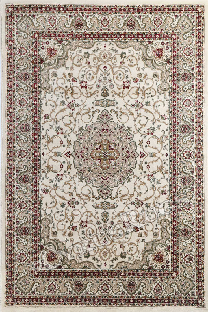 Gianni Traditional Medallion Rugs 600 Cream - Click Image to Close