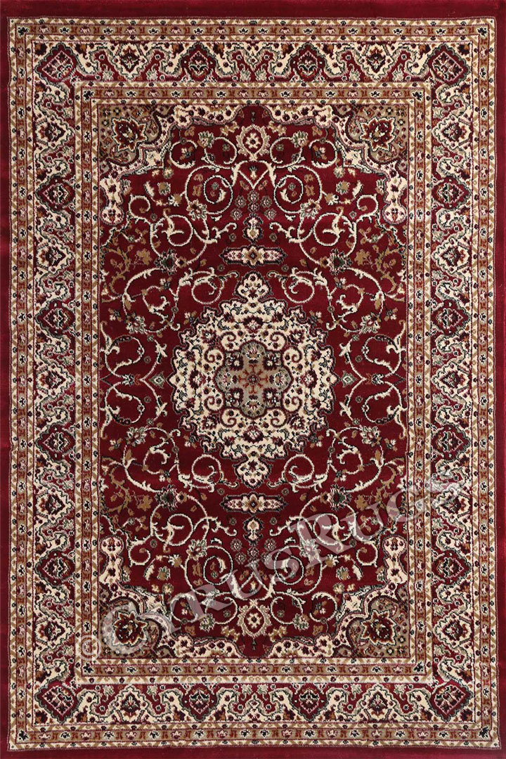 Gianni Traditional Medallion Rugs 600 Red - Click Image to Close
