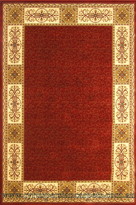Kashan Traditional Border Rug 51-616R - Click Image to Close