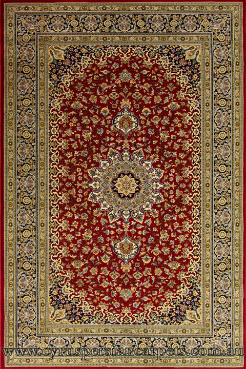 Kashan Traditional Medallion Rug 114-616I - Click Image to Close
