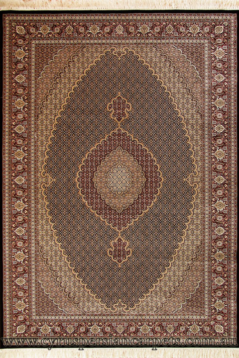Melbourne Mahi Traditional Medallion Rug 87034A D. Blue - Click Image to Close