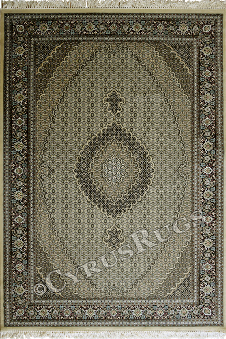 Melbourne Mahi Traditonal Medallion Rugs 87034A Beige - Click Image to Close