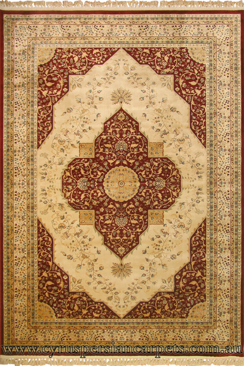 Mosaic Traditional Floral Rug 114-69C - Click Image to Close