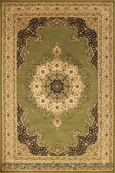 Perth Traditional Floral Rugs 611-027G - Click Image to Close