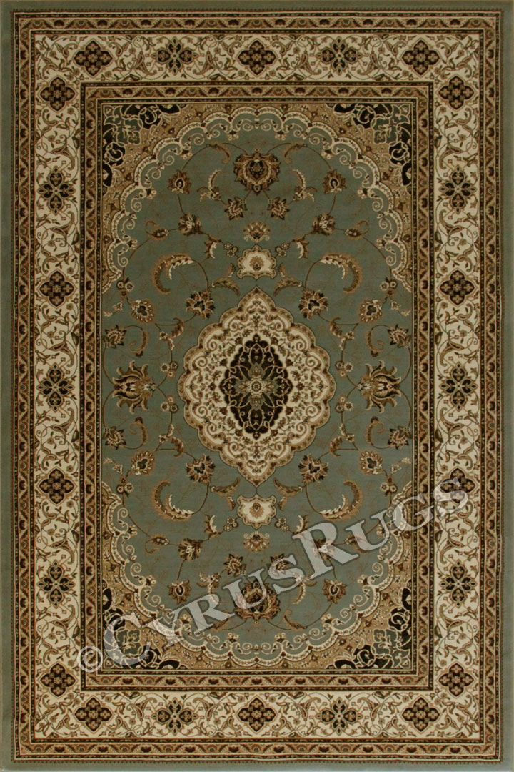 San Diego Traditional Medallion Rugs 2222A Blue Blue - Click Image to Close