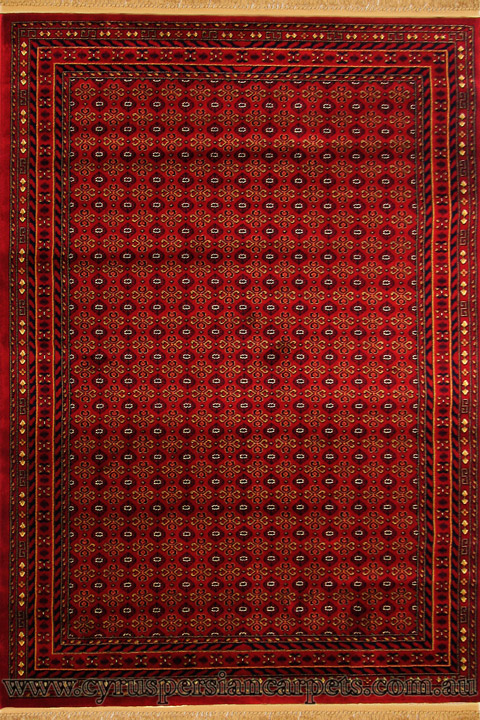 Sicily Traditional Oriental Rug 0626 Red Red - Click Image to Close