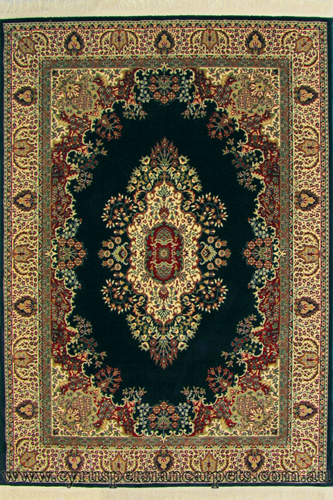 Super Istanbul Traditional Medallion Rug Noori-Navy - Click Image to Close