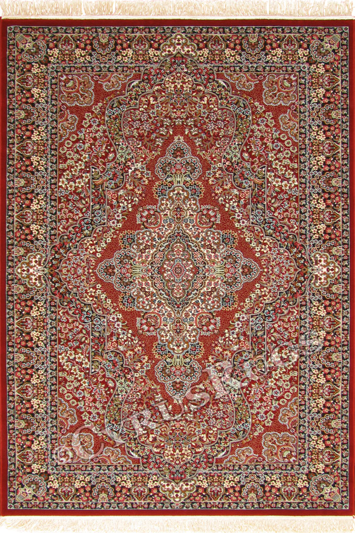 Tehran Traditional Medallion Rug 85122 Red - Click Image to Close