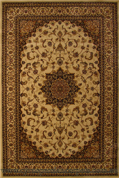 Venetian Traditional Medallion Rug 6971A Cream - Click Image to Close