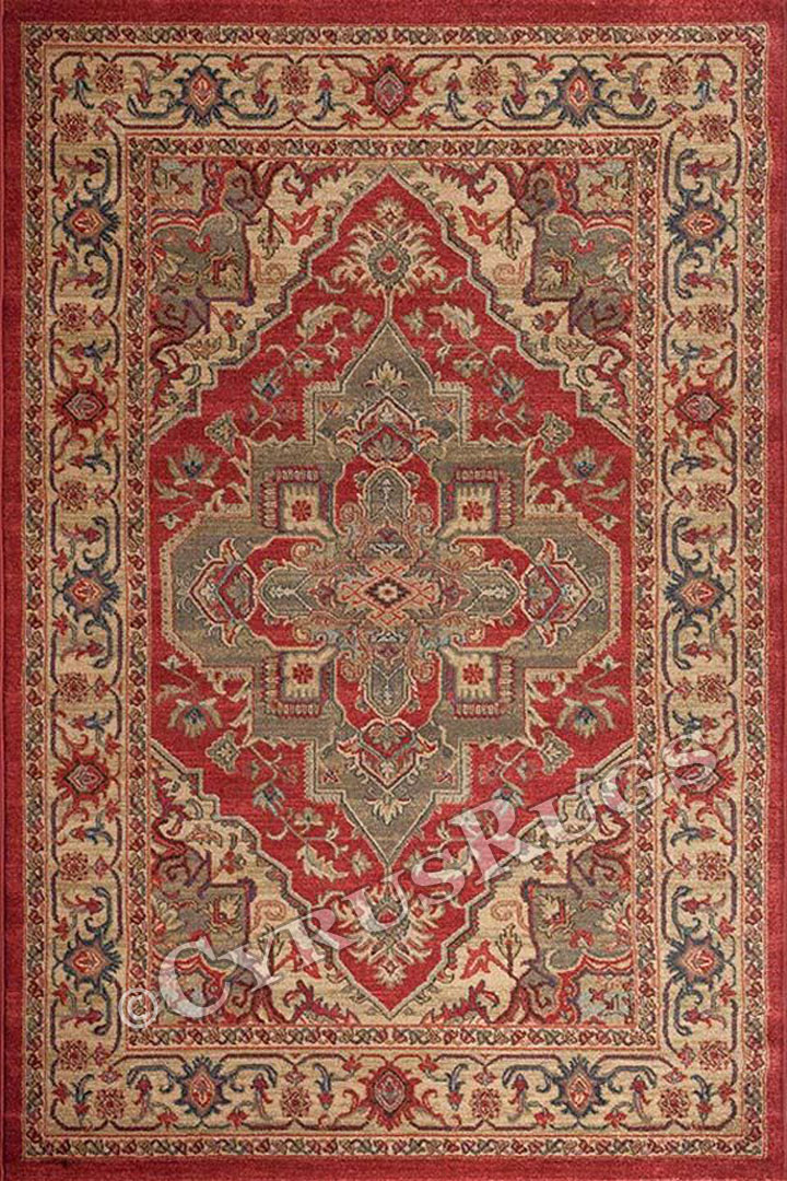 Classico Traditional Medallion Rugs 5010 Red Yellow - Click Image to Close