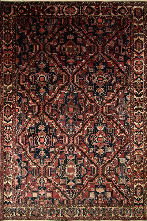 Bakhtiari Hand Knotted Wool Rug (Size 299 x 210cm) - Click Image to Close