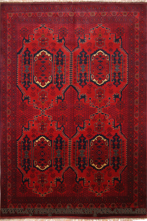 Khan Mohammadi Hand Knotted Wool Rug (Size 295 x 209cm) - Click Image to Close