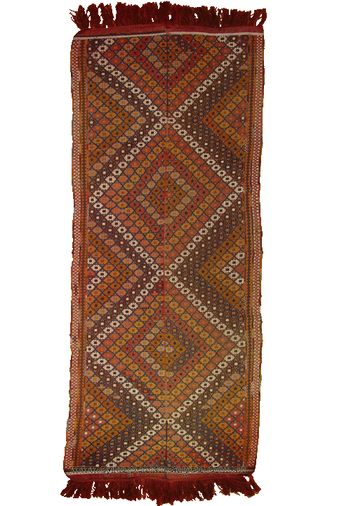 Persian Hand Woven Wool Kilim (Size 390 x 145cm) - Click Image to Close