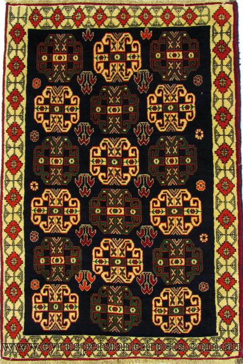 Qashqai Hand Knotted Wool Rug (Size 227 x 139cm) - Click Image to Close