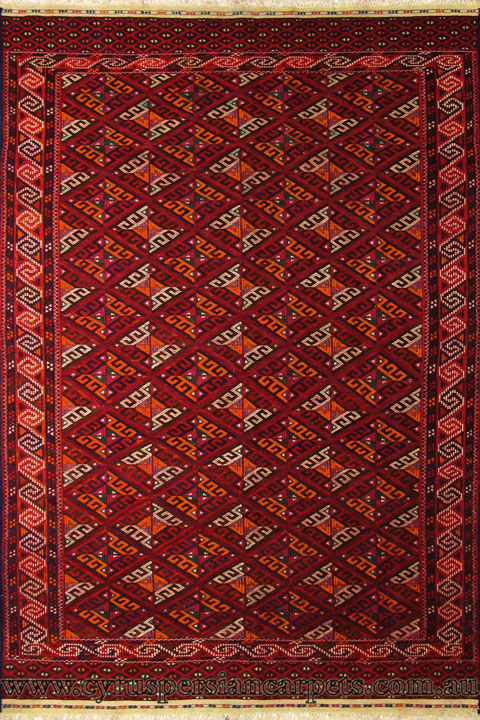 Russian Hand Woven Wool Kilim (Size 253 x 153cm) - Click Image to Close