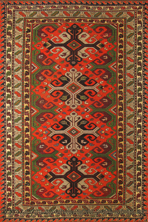Persian Hand Woven Wool Kilim (Size 253 x 178cm) - Click Image to Close