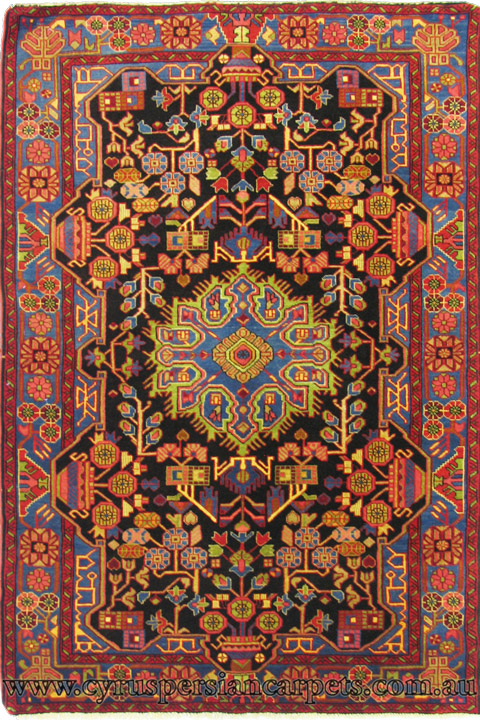 Nahavand Hand Knotted Wool Rug (Size 210 x 141cm) - Click Image to Close