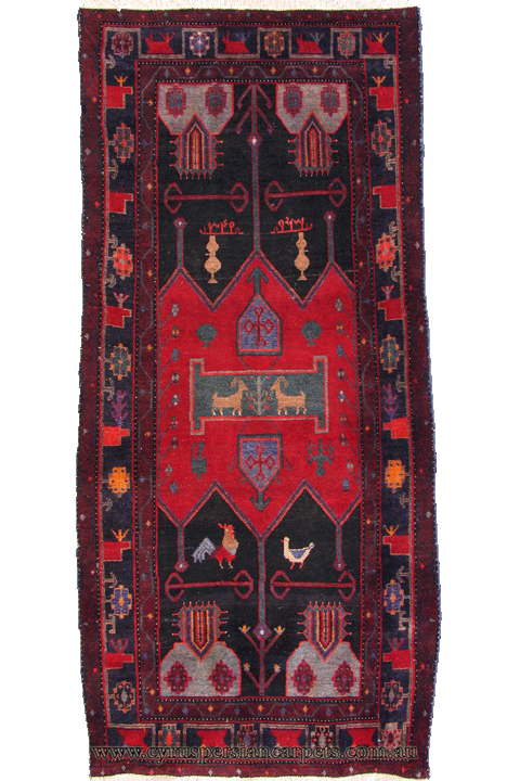Nahavand Hand Knotted Wool Rug (Size 267 x 148cm) - Click Image to Close