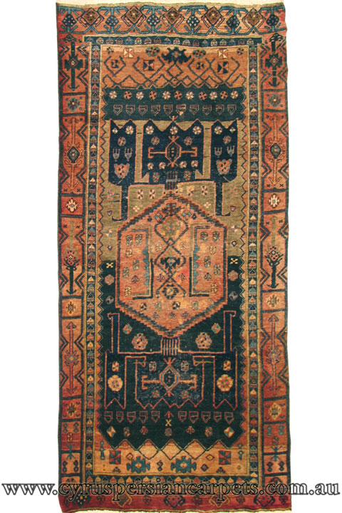 Nahavand Hand Knotted Wool Rug (Size 257 x 139cm) - Click Image to Close
