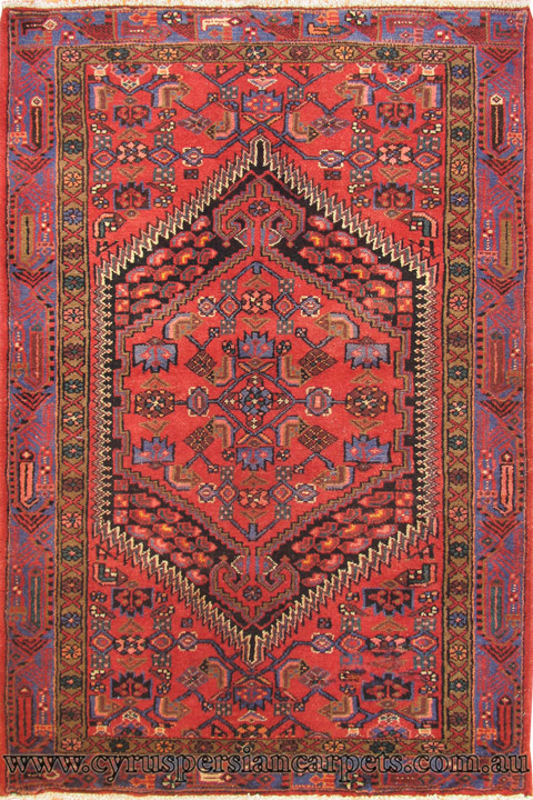 Zanjan Hand Knotted Wool Rug (Size 207 x 136cm) - Click Image to Close