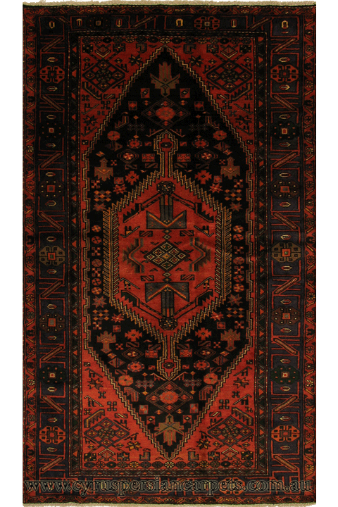 Zanjan Hand Knotted Wool Rug (Size 250 x 130cm) - Click Image to Close