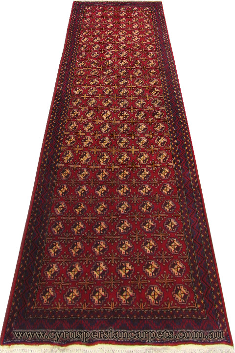 Baluch Hand Knotted Wool Runner (Size 287 x 125cm) - Click Image to Close