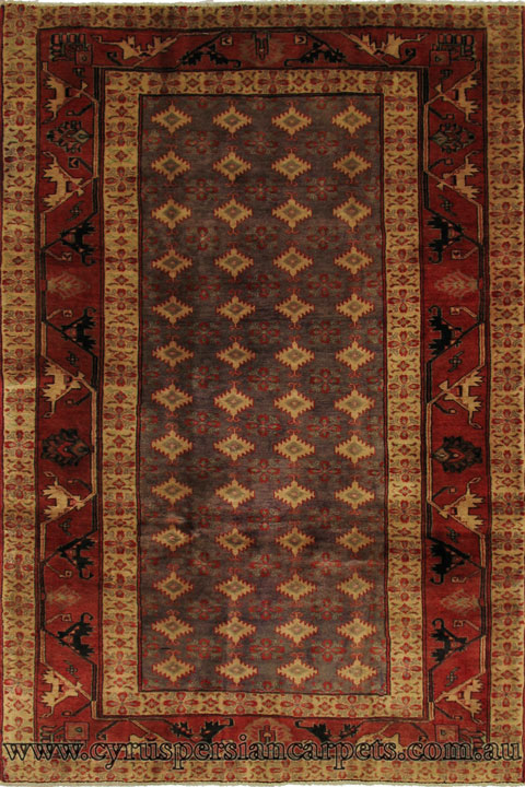 Gholtogh Hand Knotted Geometric Wool Rug - Click Image to Close