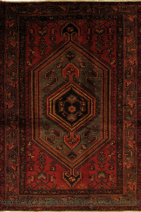 Zanjan Hand Knotted Oriental Wool Rug - Click Image to Close