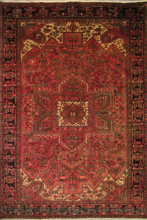 Heriz Hand Knotted Wool Rug (Size 370 x 287cm) - Click Image to Close