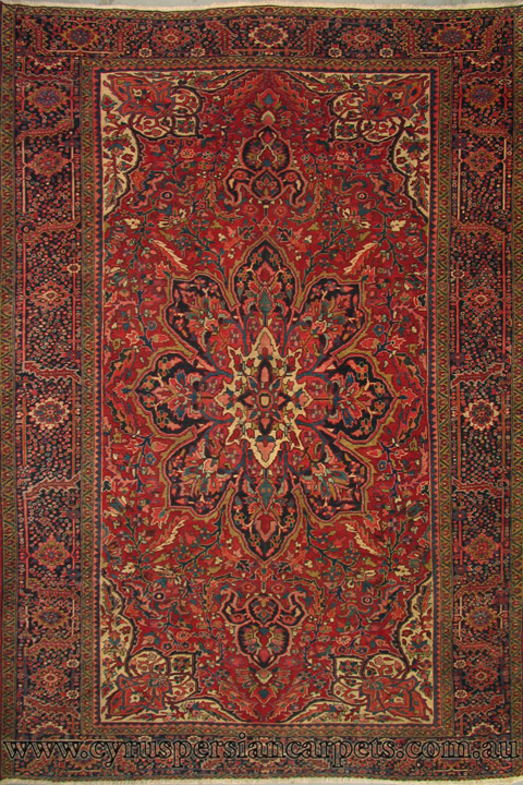 Heriz Hand Knotted Wool Rug (Size 403 x 300cm) - Click Image to Close