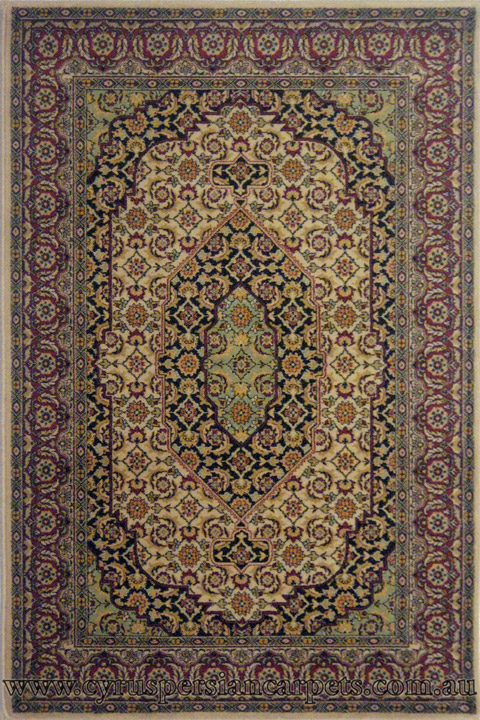 5 Star Wool Traditional Medallion Rug 140-2616 - Click Image to Close
